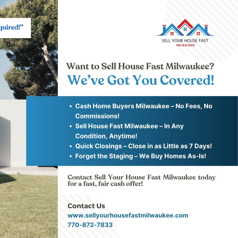 Sell House Fast Milwaukee | Cash Home Buyers Milwaukee – No Staging Ne